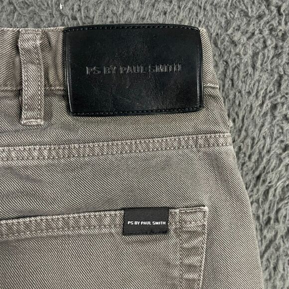 Paul Smith Jeans Mens 32x32 Gray Slim Fit Garment Dyed 9 oz Lightweight Denim - Picture 10 of 16